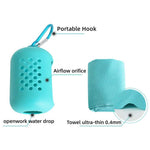 Light Blue Quick Dry Cooling Towel Set - Microfiber Sport Towels