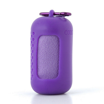 Purple Quick Dry Cooling Towel Set - Microfiber Sport Towels