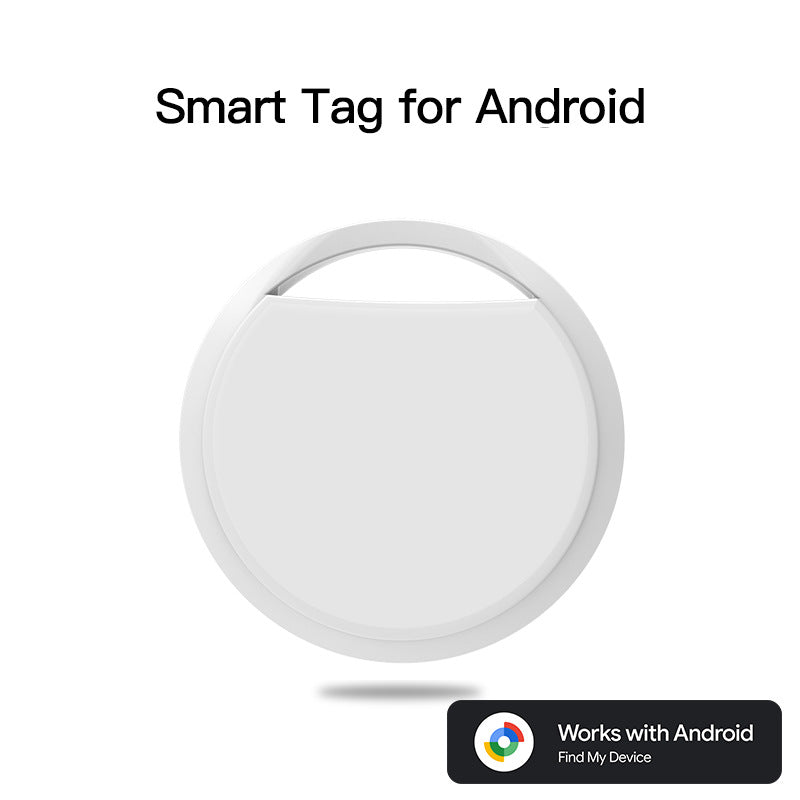 White Android Tracker - Bluetooth 5.4 Luggage and Pet Tracker