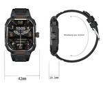 Silver 2-in-1 Smartwatch with Earbuds and 2.01-Inch Screen