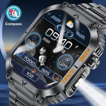 LIGE Smartwatch with Flashlight, Compass & Wireless Calling