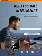 LIGE Smartwatch with Flashlight, Compass & Wireless Calling