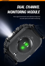LIGE Smartwatch with Flashlight, Compass & Wireless Calling