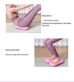 Dual-Side Textured Balance Board - Core Strengthener, Purple