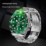 Stainless Steel Smartwatch with Rotating Timer Bezel, Bluetooth