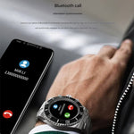 Stainless Steel Smartwatch with Rotating Timer Bezel, Bluetooth