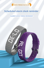 Black Digital Fitness Tracker Watch with Pedometer & Sleep Monitor