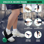 Heavy-Duty Ankle Strap for Dumbbells - Adjustable Leg Attachment