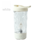 500ml White Electric Shaker - Strong Vortex, Self-Cleaning