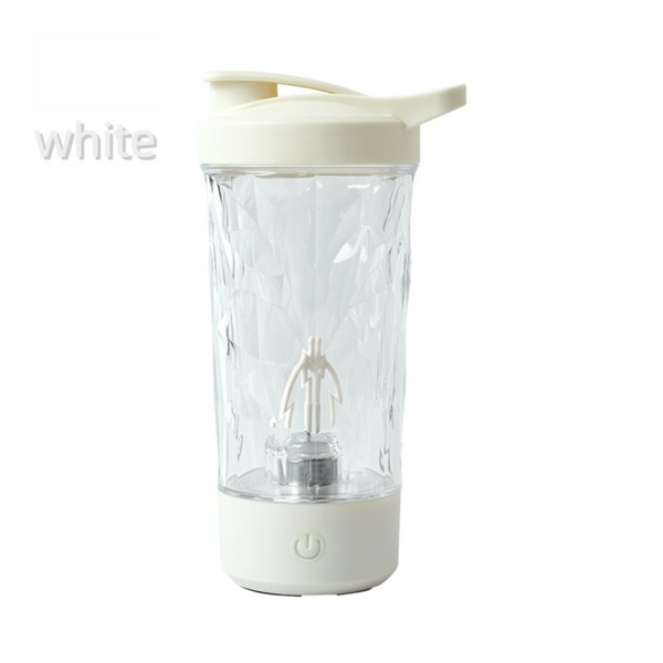 500ml White Electric Shaker - Strong Vortex, Self-Cleaning