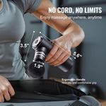 Deep Tissue Massage Gun with 4 Speed Levels & 4 Heads