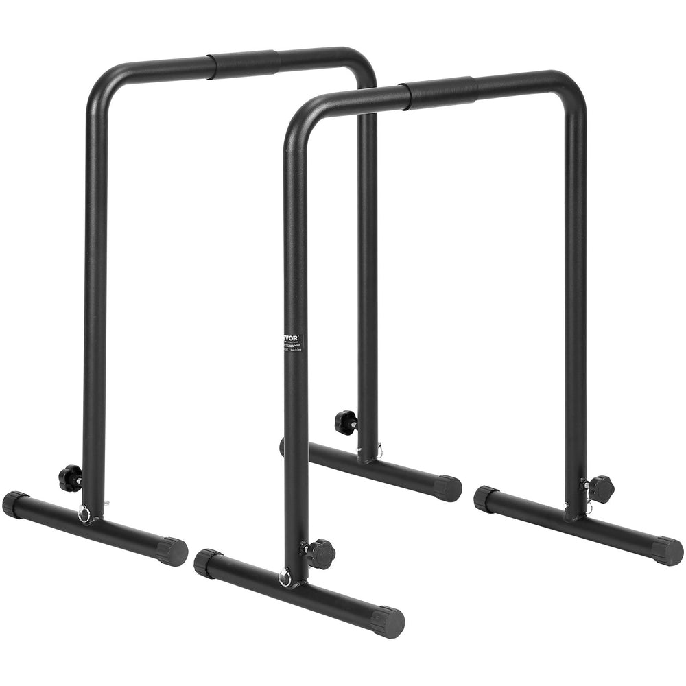 Dip Bars with 200 kg Capacity, Adjustable Height Fitness Station