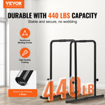 Dip Bars with 200 kg Capacity, Adjustable Height Fitness Station