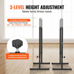 Dip Bars with 200 kg Capacity, Adjustable Height Fitness Station