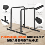 Dip Bars with 200 kg Capacity, Adjustable Height Fitness Station