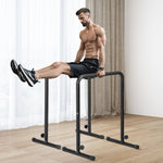 Dip Bars with 200 kg Capacity, Adjustable Height Fitness Station