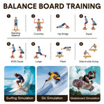 Wooden Balance Board for Core Stability Training - Max Load 200kg