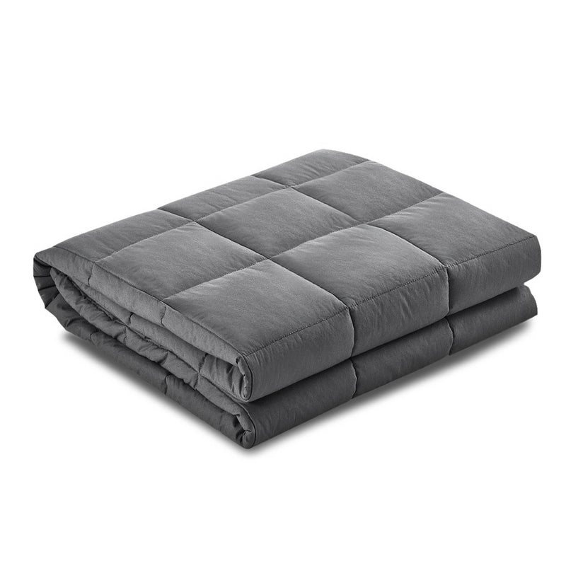 Giselle Weighted Blanket 5kg Microfibre Dark Grey