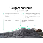 Giselle Weighted Blanket 5kg Microfibre Dark Grey