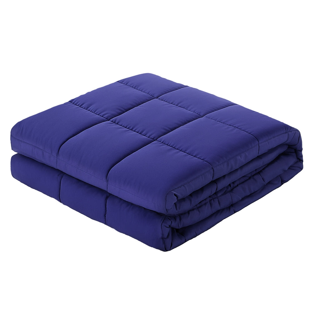 Giselle Bedding Weighted Blanket 9KG Microfibre Blue