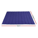 Giselle Bedding Weighted Blanket 9KG Microfibre Blue