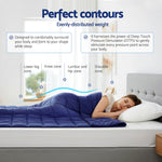 Giselle Bedding Weighted Blanket 9KG Microfibre Blue