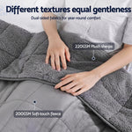 Giselle Bedding Weighted Blanket 4.5KG Fleece Sherpa