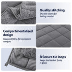 Giselle Bedding Weighted Blanket 4.5KG Fleece Sherpa