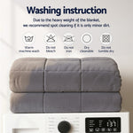 Giselle Bedding Weighted Blanket 4.5KG Fleece Sherpa