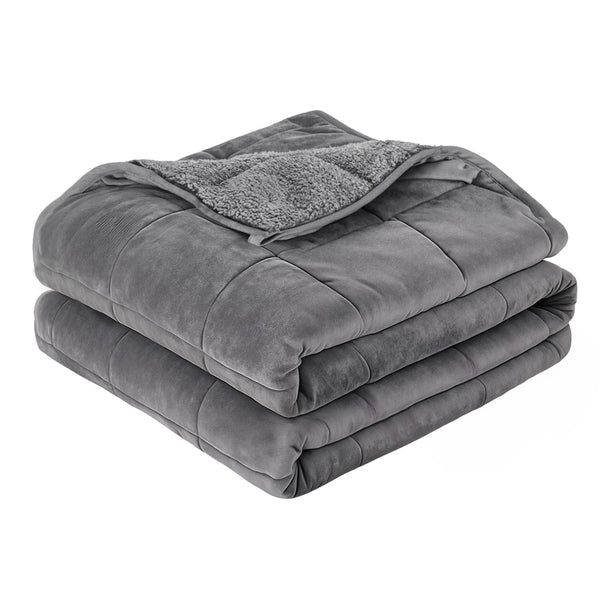 Giselle 9KG Weighted Blanket Sherpa Fleece for Adults and Kids