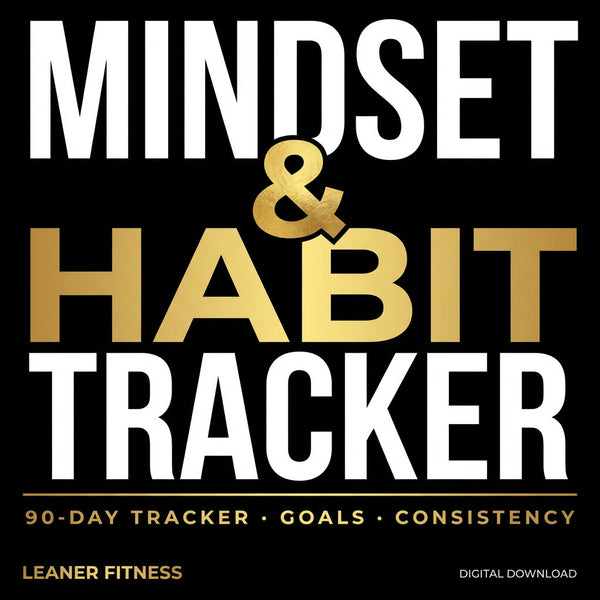 90-Day Mindset and Habit Tracker PDF for Goal Setting