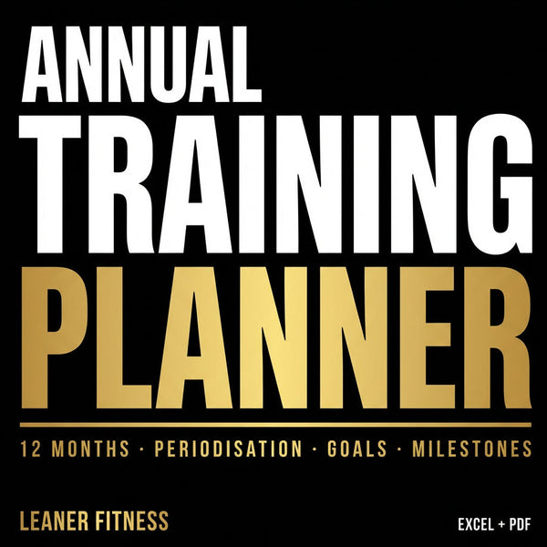 Annual Training Planner PDF & Excel for Goal Setting