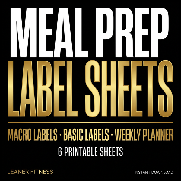 Printable Meal Prep Label Sheets – A5 Macro & Basic Labels