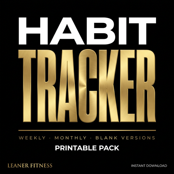 habit tracker printable pack - weekly and monthly planners